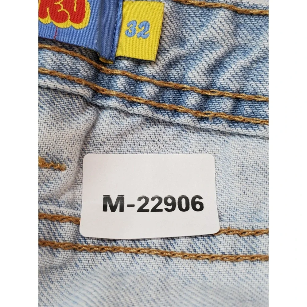 Empyre Men Jeans 32 Light Blue Denim Relaxed Baggy Y2K Skate Grunge READ